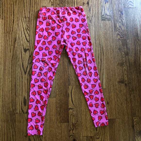 Pixelated heart leggings from Lularoe - Picture 3 of 4